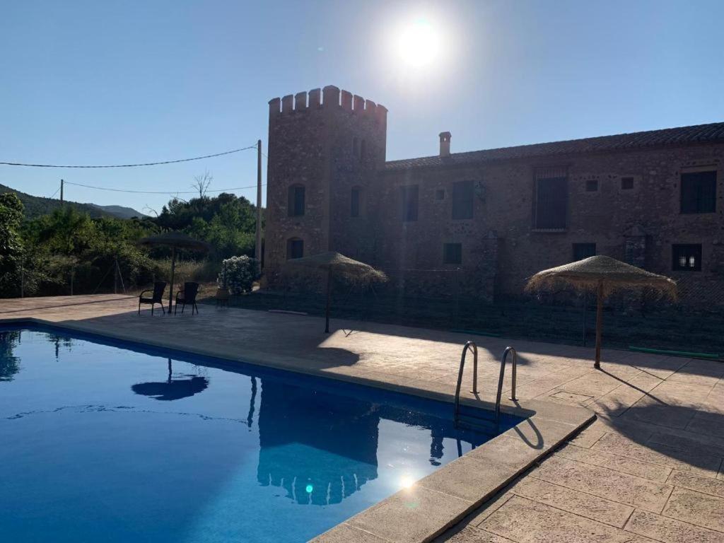 Masia de San Juan - castillo con piscina en plena Sierra Calderona Segorbe  Exterior foto